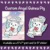Custom Angel Guinea Pig Portraits