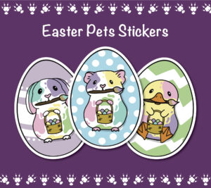 Easter Pets Stickers