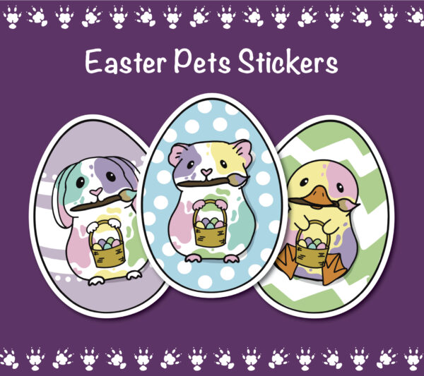 Easter Pets Stickers
