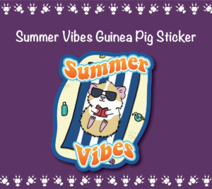 Summer Vibes Guinea Pig Stickers